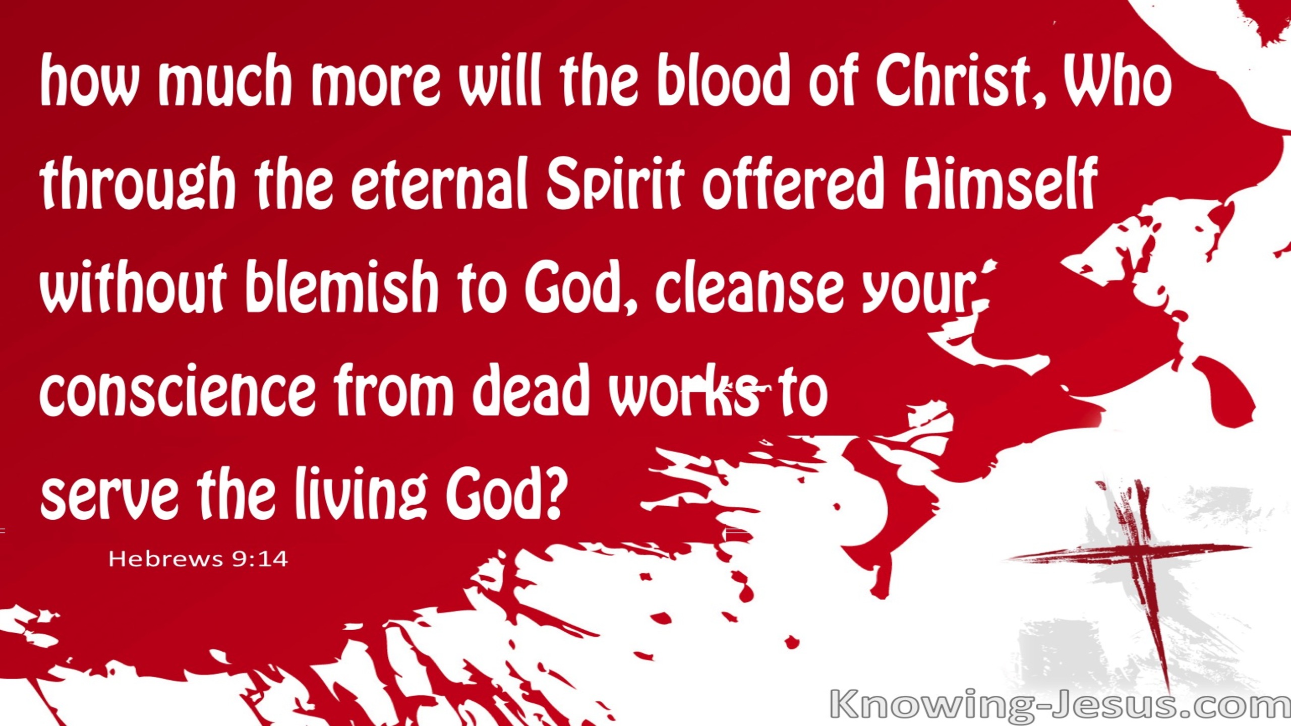 Hebrews 9:14 The Blood of Christ (red)